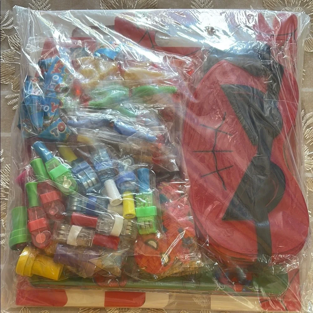 Spiderman Red and Blue Party Favors for Exciting Celebrations